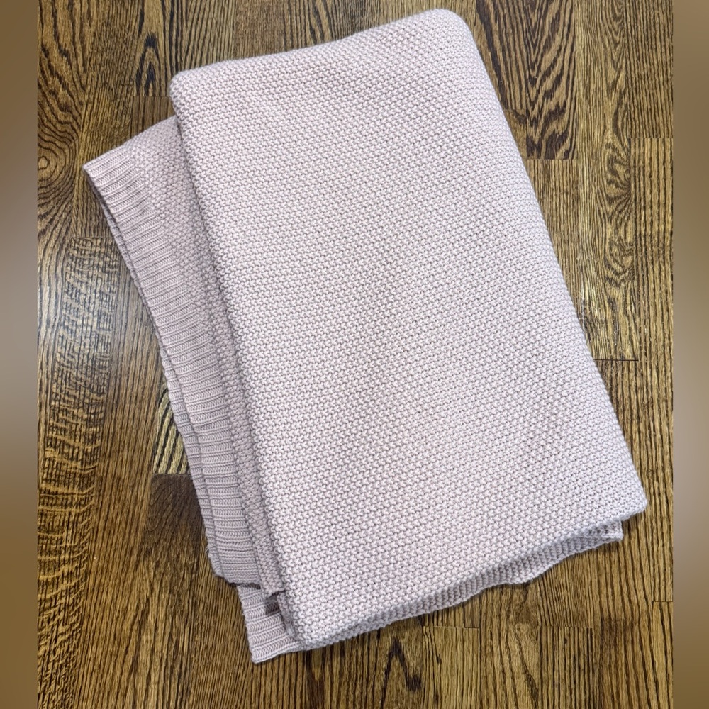 Threshold Blush Knit Blanket